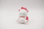 Pink Bow White Cat