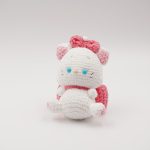 Pink Bow White Cat