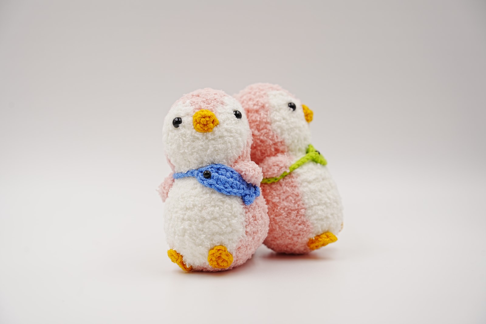 crochet-penguin-021 Fluffy Fish Penguin - Image 1